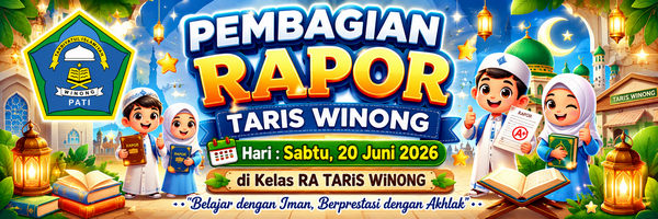 Pembagian Laporan Orang Tua RA Taris Winong